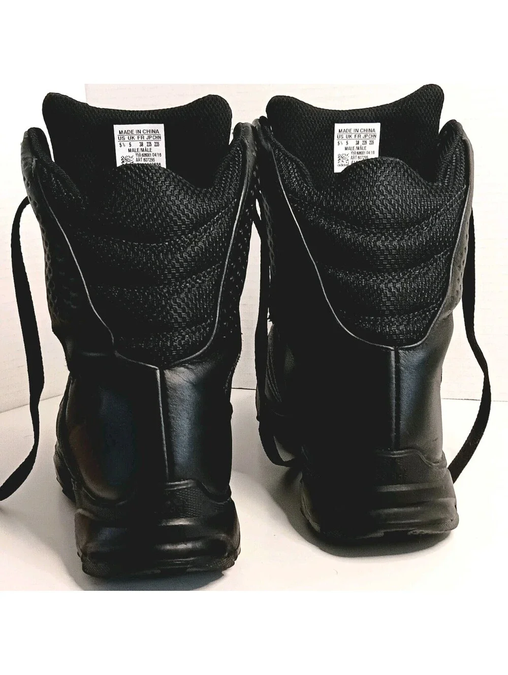 Adidas GSG-9.2 Tactical Boots Black Leather Traxion SWAT/Police Mens 5.5M W7 EUC